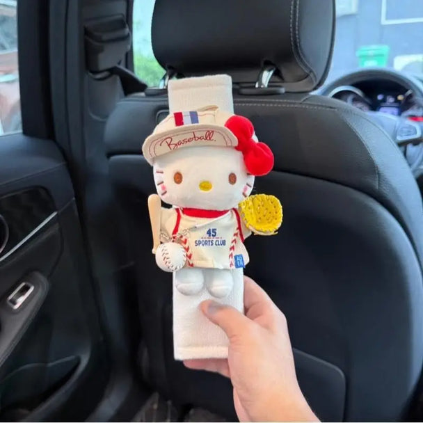 Cute Travel Hello Kitty Plush Seat Belt Cover