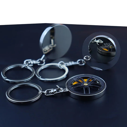 Creative Metal Wheel Keychain For Men