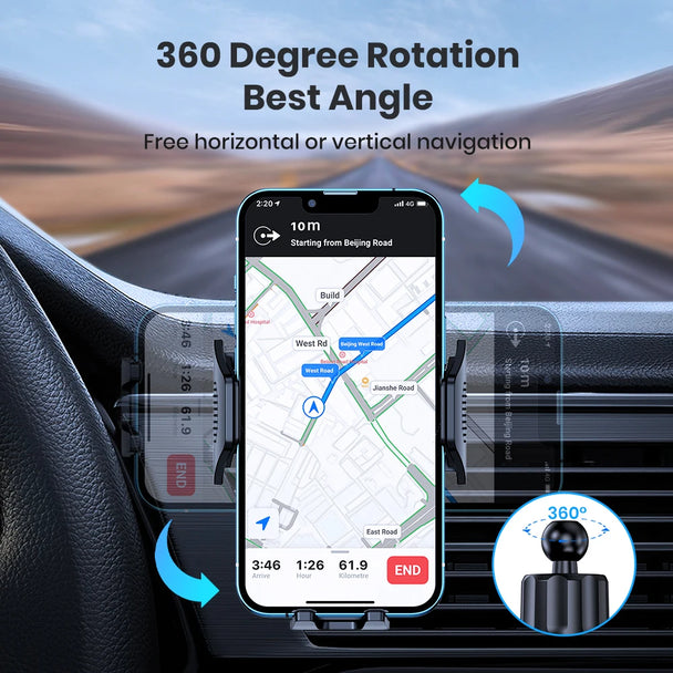 Mobile phone holder for car dashboard