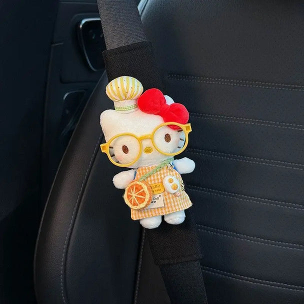 Cute Hello Kitty Seat Belt Cover Car | AutoMania
