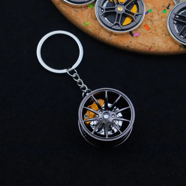 Creative Metal Wheel Keychain For Men