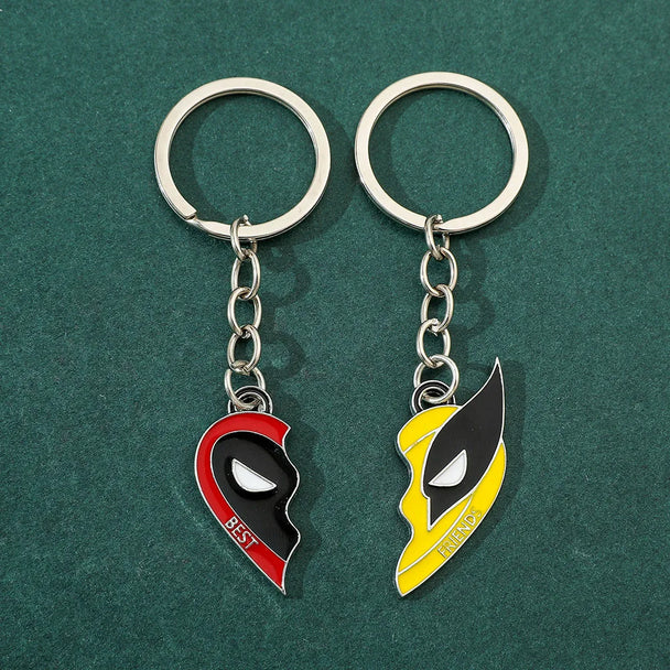 deadpool and wolverine car keychain