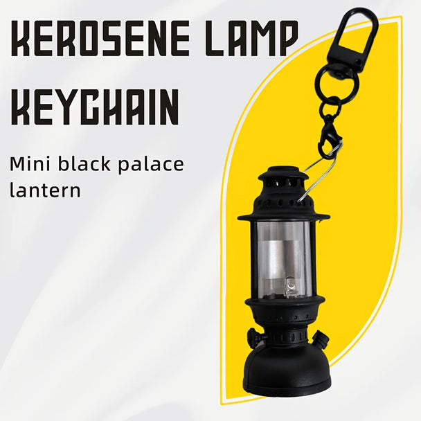 Vintage Candle Lamp Keychain Car Accessories