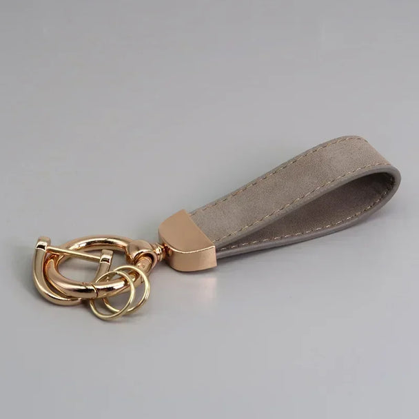 Leather Car Keychain for Men and Women