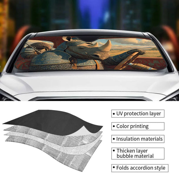 Rhinoceros Car Front Windshield Visor