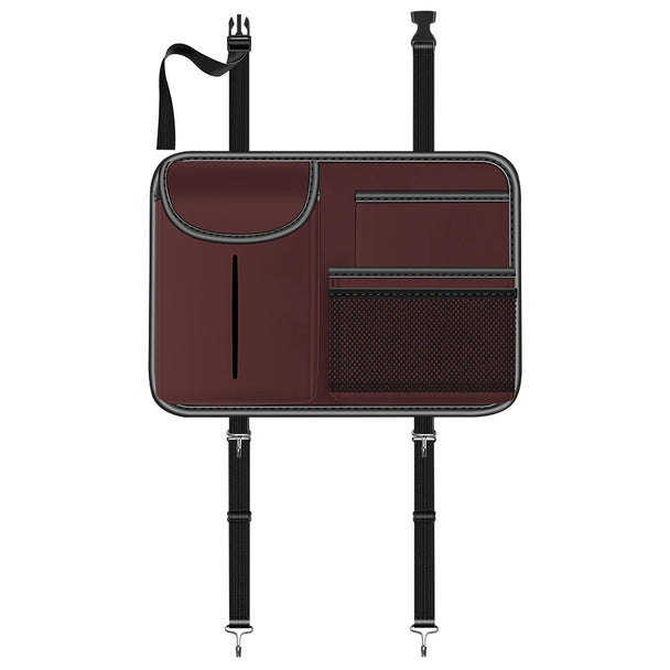 Multifunction car seat back storage box