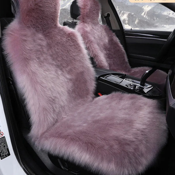Luxurious Sheepskin Car Seat Cover – Premium Wool-Inspired Comfort for Every Journey