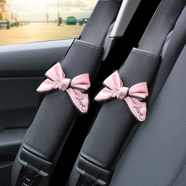 Cute Bowknot Car Seat Belt Cover