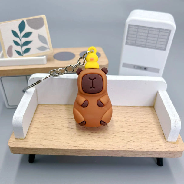 Cute Capybara Car Keychain