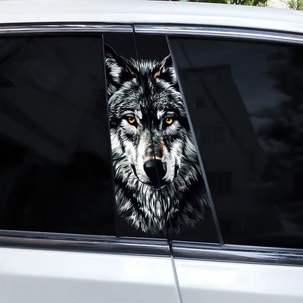 Auto Car Stickers 3D Wolf