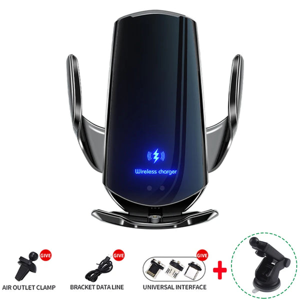 Wireless charging phone holder car