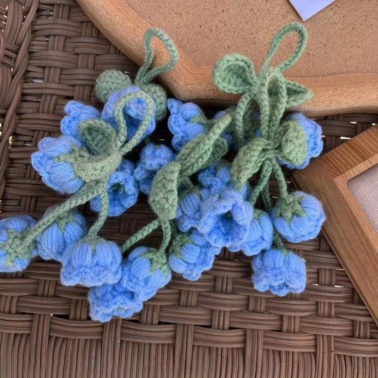 Crochet Flowers Hanging Car Accessories