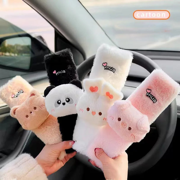 1pc Cute Cartoon Seat Belt Cover For Car