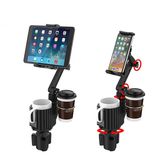 Tablet Car Mount Cup holder – Premium 360° Adjustable Vehicle Tablet Holder