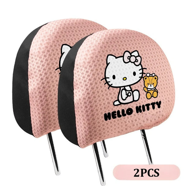 Hello Kitty Car Accessories |  2pcs Car Neck Pillow
