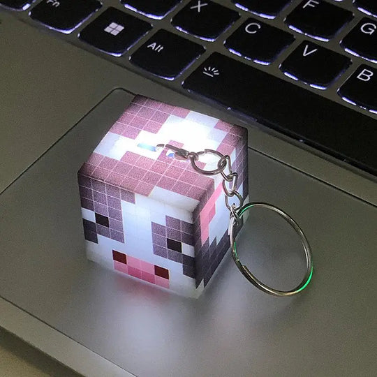 LED Light USB Car Keychain Gifts