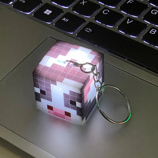 LED Light USB Car Keychain Gifts