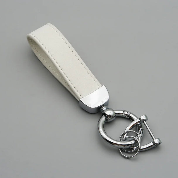 Leather Car Keychain for Men and Women