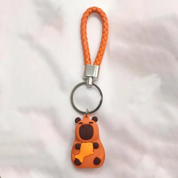 Capybara Car Keychain Accessory