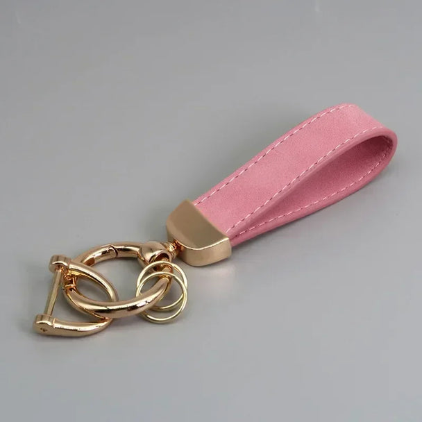 Leather Car Keychain for Men and Women