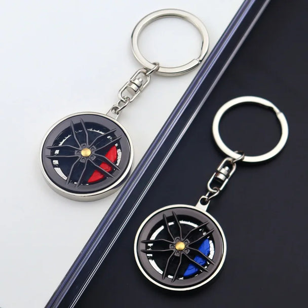 Creative Metal Wheel Keychain For Men