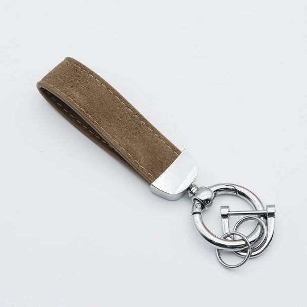 Leather Car Keychain for Men and Women