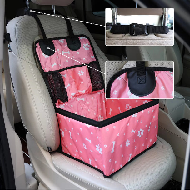 Dog Car Seat with Storage Pockets | AutoMania