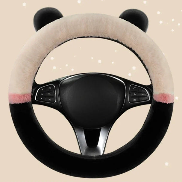 Fluffy Car Steering Wheel Covers | Winter Fluffy Rabbit Hair Cover