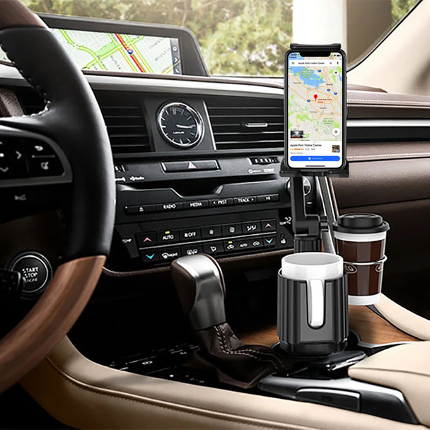 Tablet Car Mount Cup holder – Premium 360° Adjustable Vehicle Tablet Holder