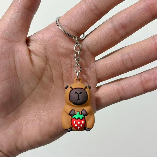 Cute Capybara Car Keychain