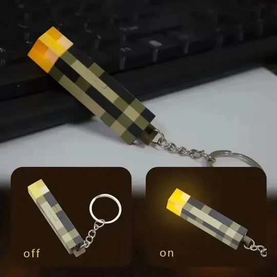 Mini Torch Light Car Keychain