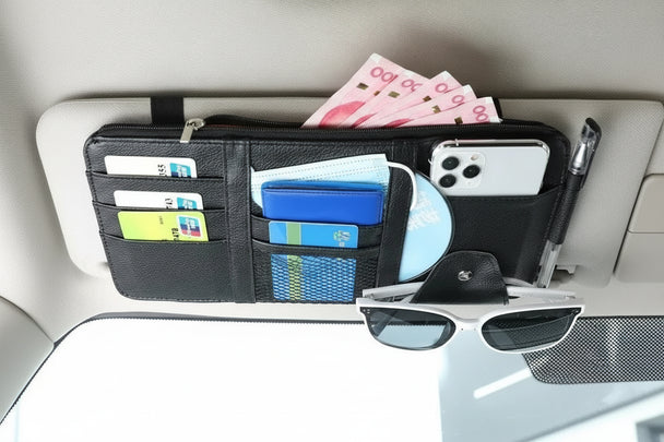 Car Visor Organizer with Phone Holder