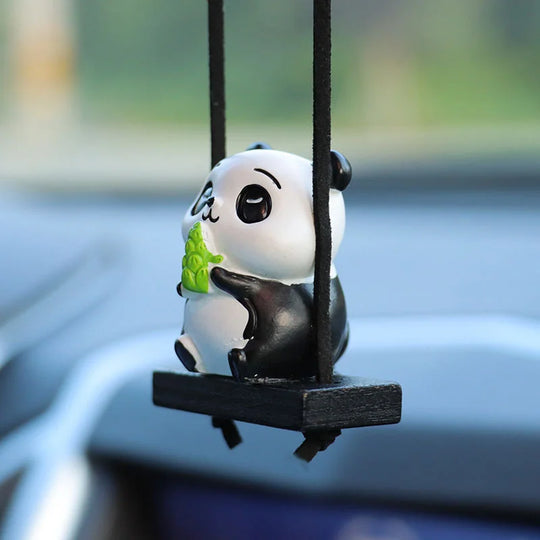 Cute Panda Car Mirror Hanging Accessories