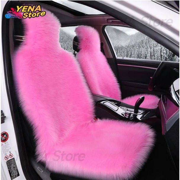 Luxurious Sheepskin Car Seat Cover – Premium Wool-Inspired Comfort for Every Journey