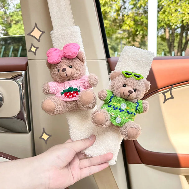 Cute Bear Car Seat Belt Shoulder Cover