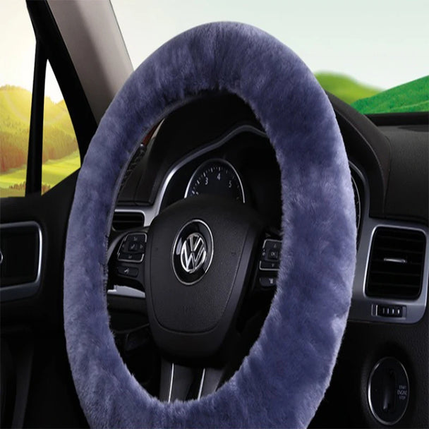 Real Fur Car Steering Wheel Cover For Winter