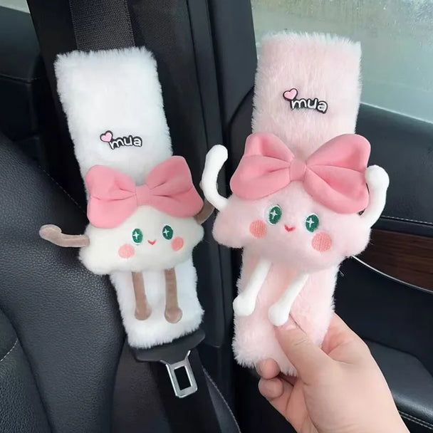 1pc Cute Cartoon Seat Belt Cover For Car