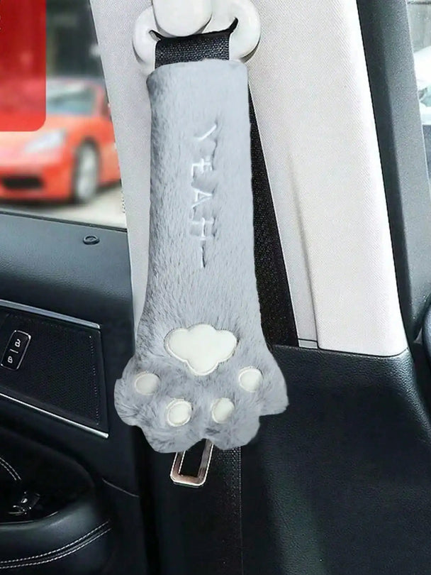 1pc Cute Cat Paw Seat Belt Shoulder Pad | Seat Belt Cover For Car