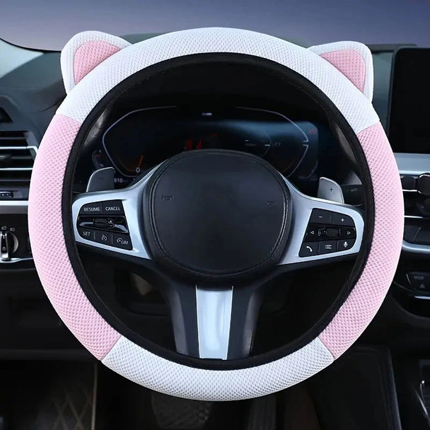 Car Steering Wheel Cover Anti-slip |  Cat Ears Design