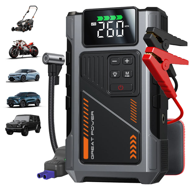 4 in 1 Air Pump Car Battery Emergency Booster
