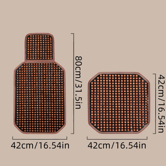 Beaded Car Seat Cover – Premium Wooden Bead Seat Cushion for Ultimate Comfort