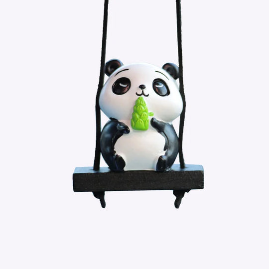 Cute Panda Car Mirror Hanging Accessories
