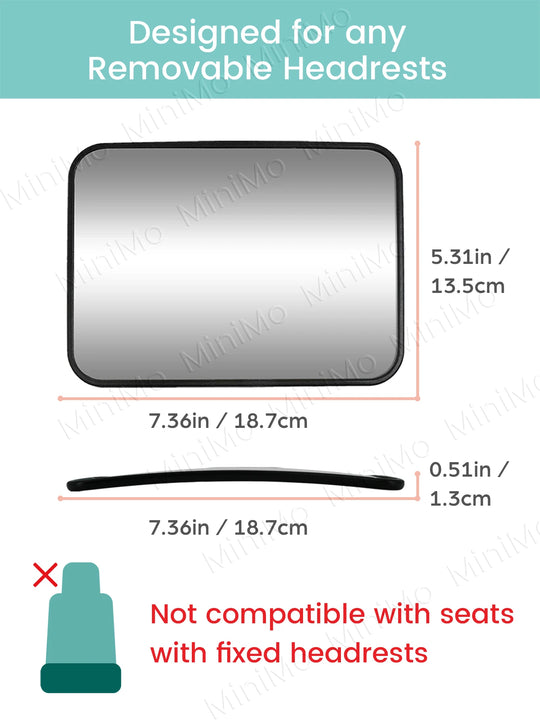 2 Piece Mirror Seat for Baby Car