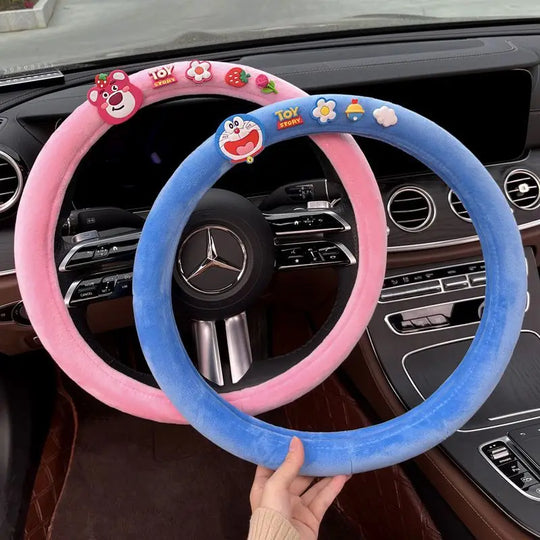 Soft Cartoon Character Steering Wheel Covers