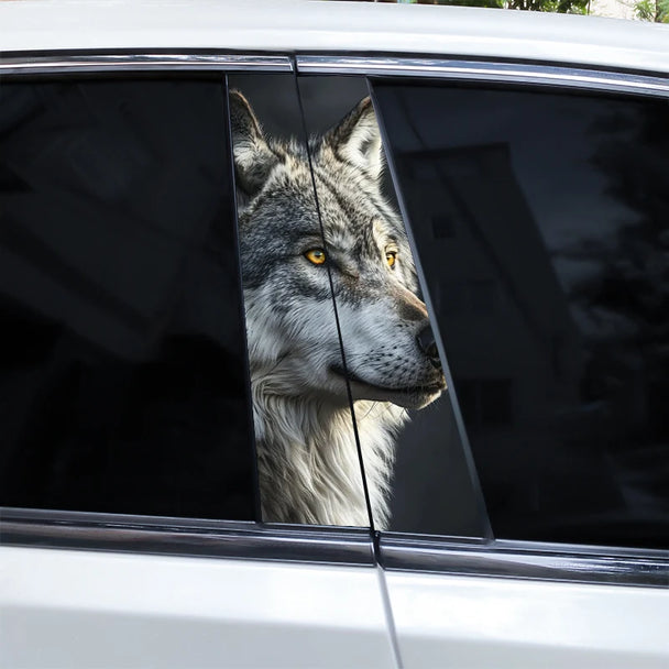 Auto Car Stickers 3D Wolf