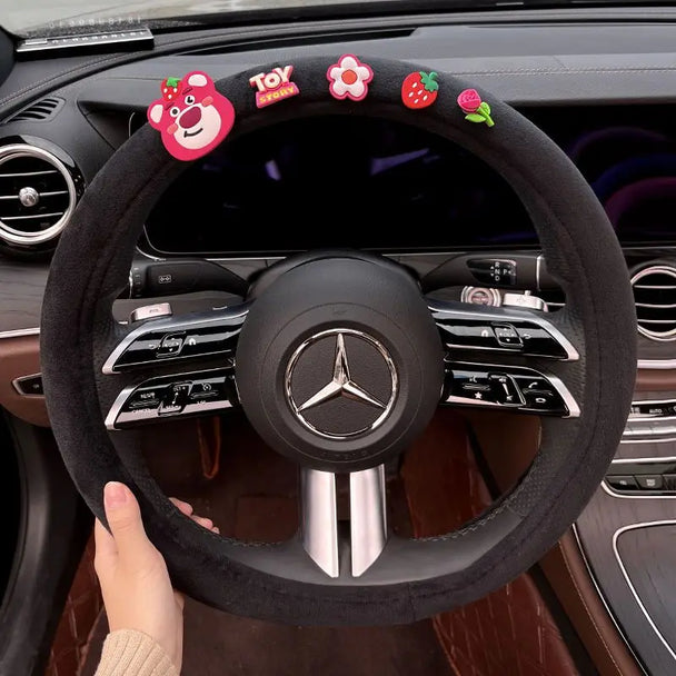 Soft Cartoon Character Steering Wheel Covers