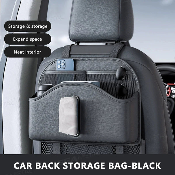 Car back seat pocket organizer