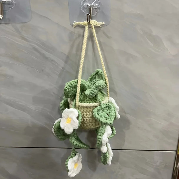 Car Hanging Crochet Basket  Accessories