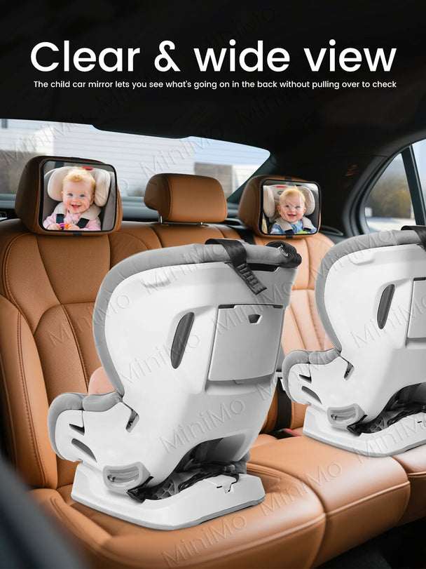 2 Piece Mirror Seat for Baby Car