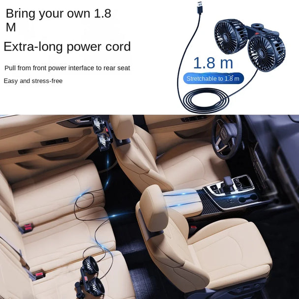 Premium  Car Rear Seat Fan